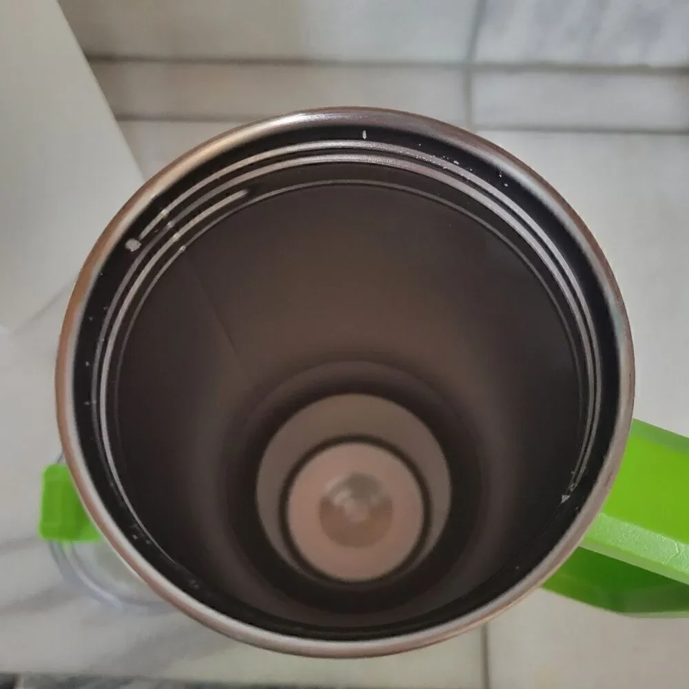 Tumbler with Handle Insulated Stainless Steel Car Thermal Cup Bright Green 40oz